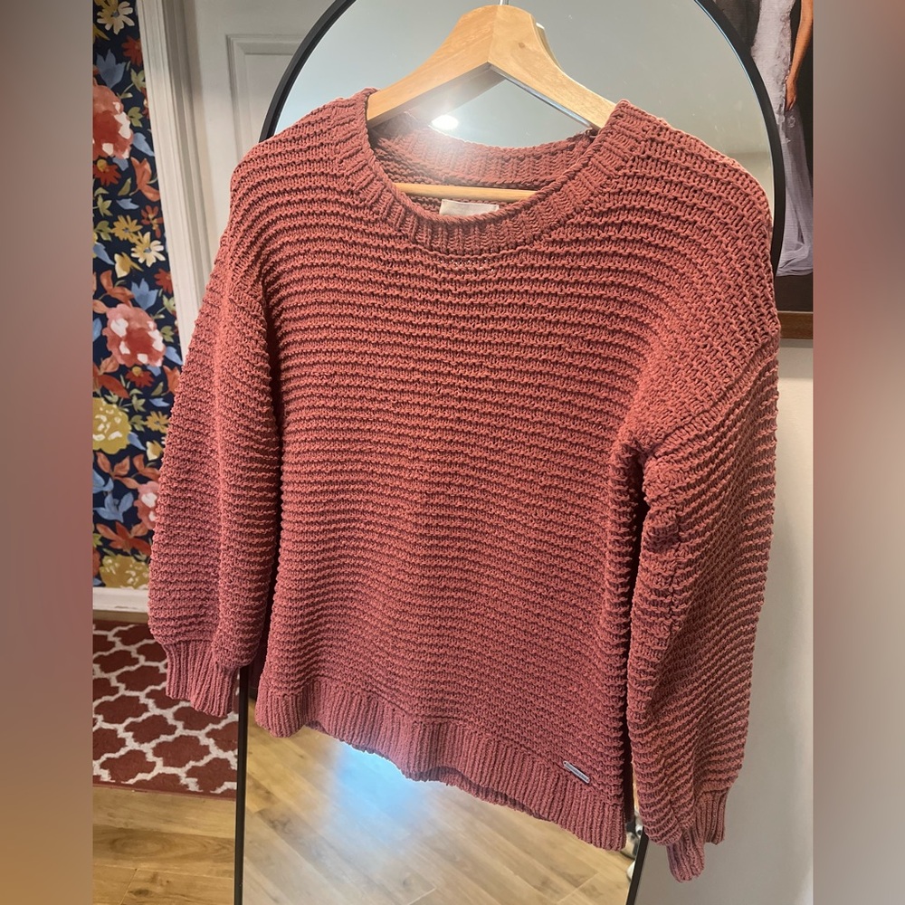 Abercrombie & Fitch Women's Knit Sweater - Brick Red